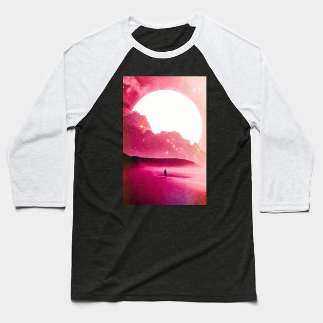 Roseate Shore Baseball T-Shirt by SeamlessOo